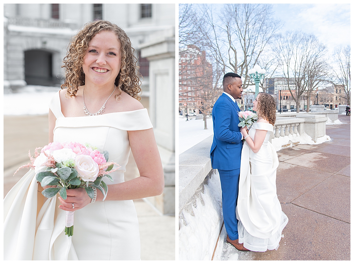 wedding at Madison state capitol