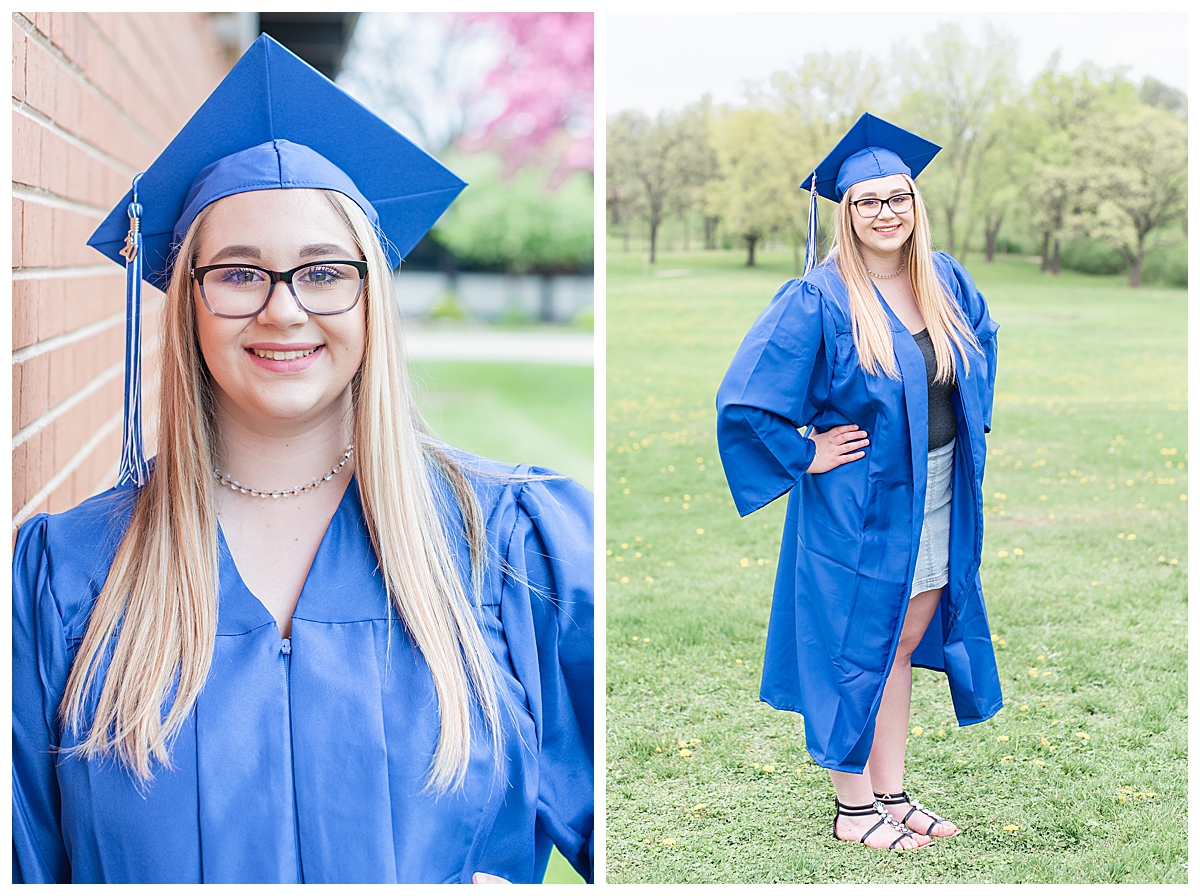 wisconsin senior photographer cap and gown session