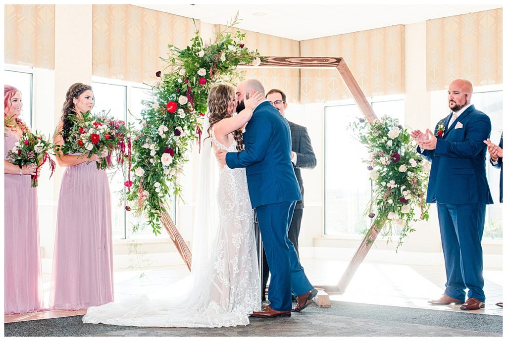 Oshkosh Hilton Garden Inn Wedding Ceremony Photographer