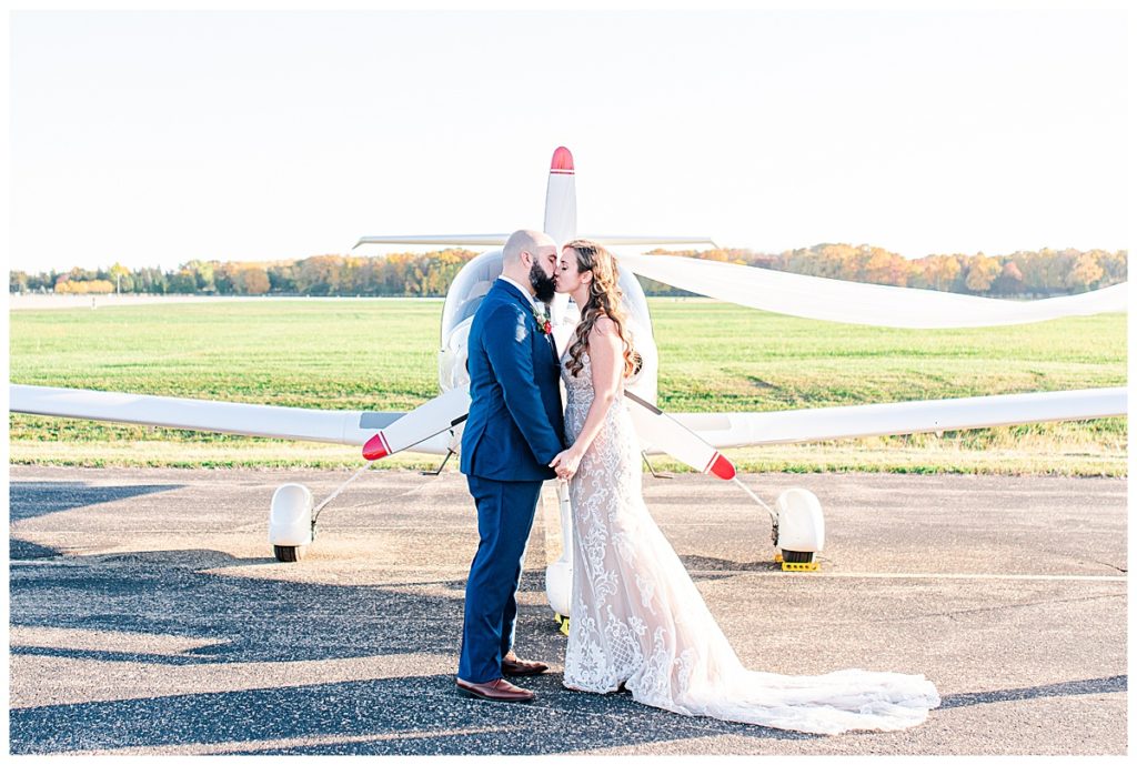 Wedding Photographer Oshkosh Wisconsin Hilton Garden Inn Airplane Wittman Regional Airport