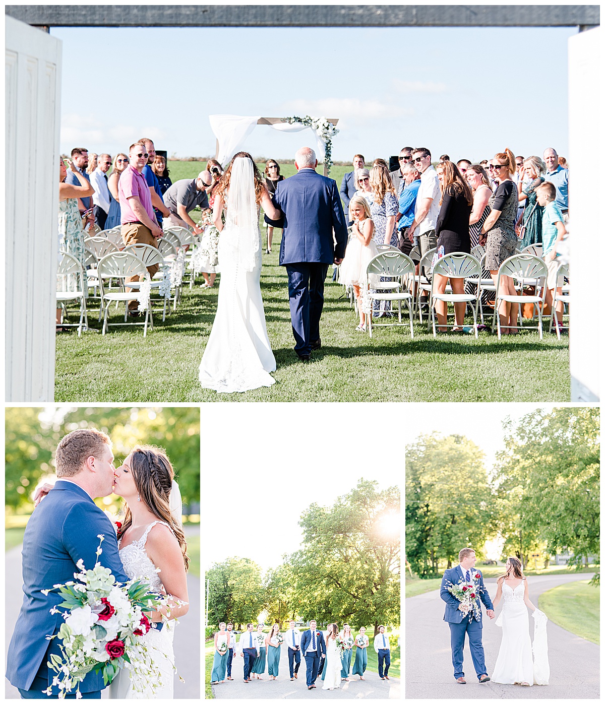 photos from a backyard wedding in wisconsin