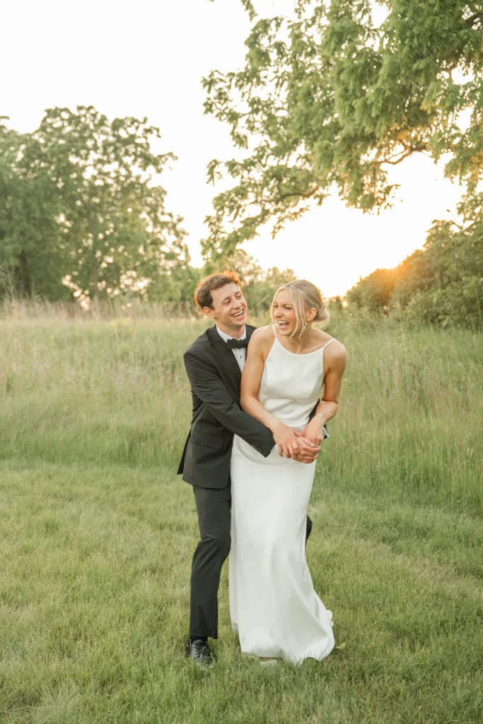 Bride and Groom at The Eloise Wedding Venue