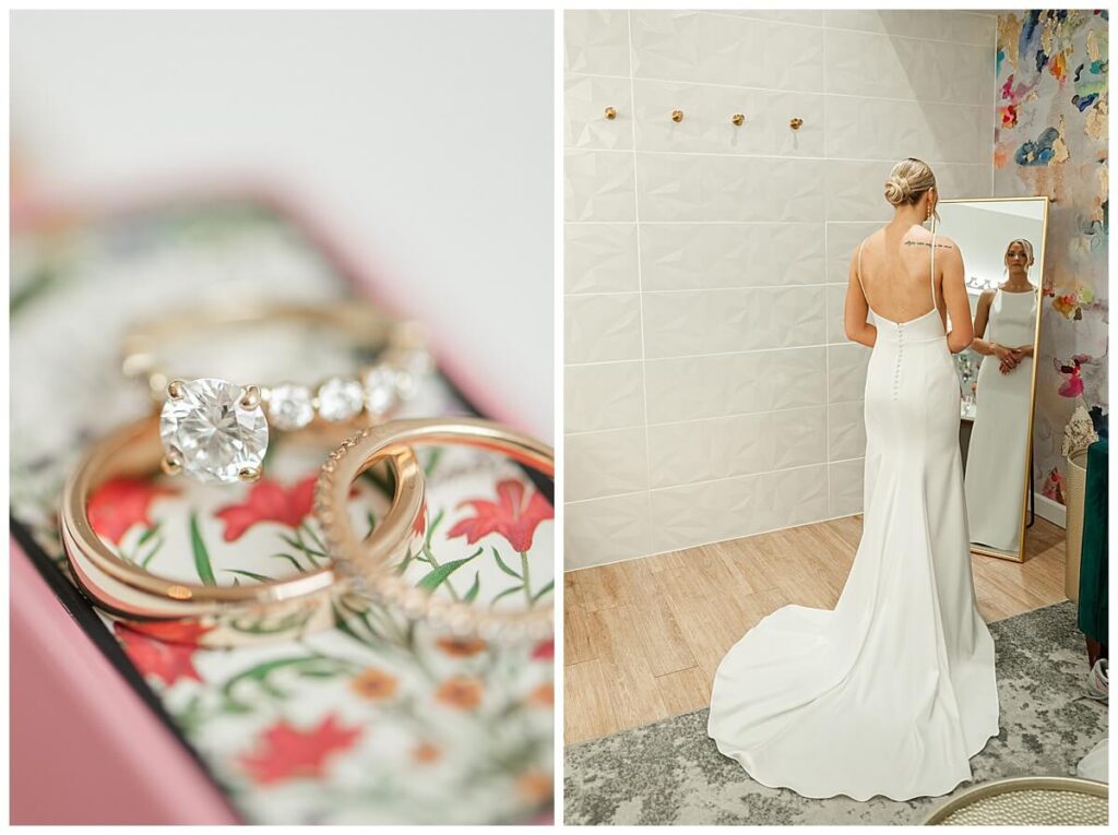 The Bridal suite and wedding rings at The Eloise
