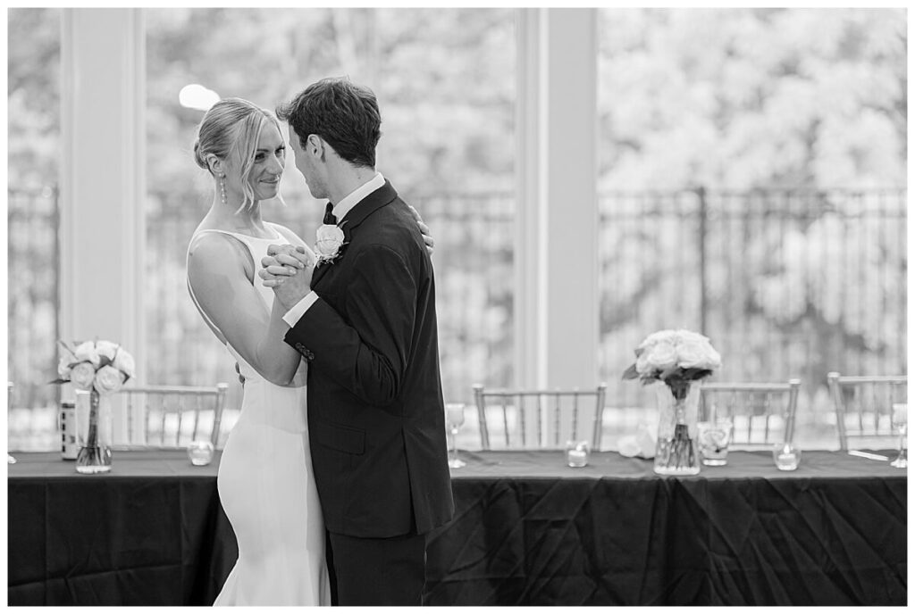 Romantic first dance