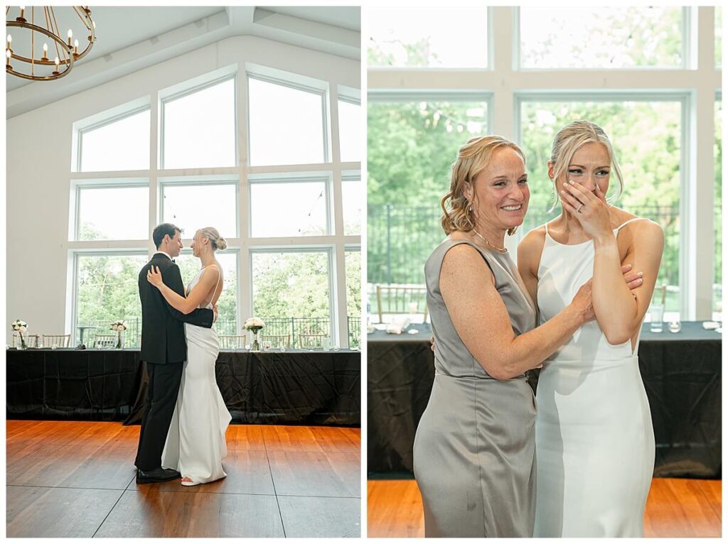 Emotional dance at The Eloise Wedding Barn in Wisconsin